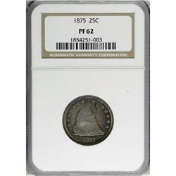 1875 25C PR62 NGC