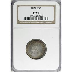 1877 25C PR64 NGC