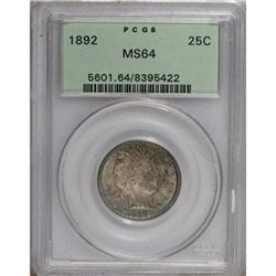 1892 25C MS64 PCGS