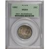 Image 1 : 1892 25C MS64 PCGS