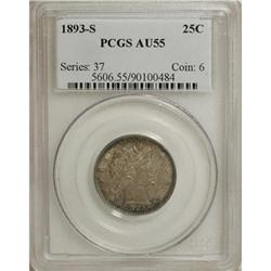 1893-S 25C AU55 PCGS