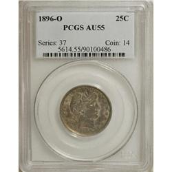 1896-O 25C AU55 PCGS
