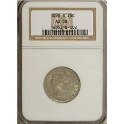 1898-S 25C AU58 NGC