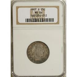 1907-S 25C MS64 NGC