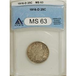 1916-D 25C MS63 ANACS