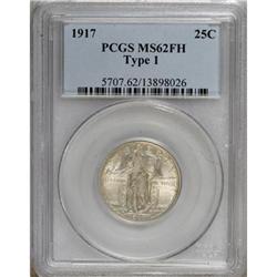 1917 25C Type One Full Head MS62 PCGS