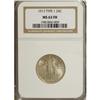 Image 1 : 1917 25C Type One Full Head MS63 NGC