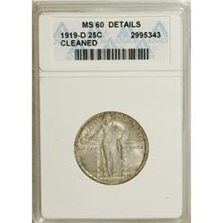 1919-D 25C MS60 ANACS