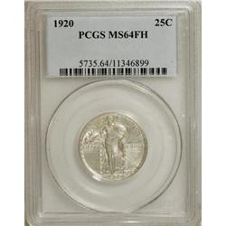 1920 25C Full Head MS64 PCGS