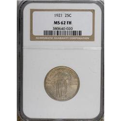 1921 25C Full Head MS62 NGC