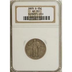 1923-S 25C VF35 NGC