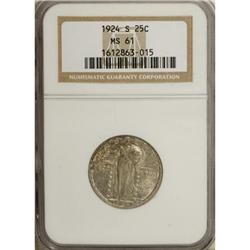 1924-S 25C MS61 NGC