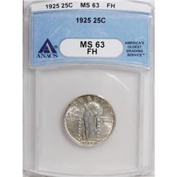 1925 25C Full Head MS63 ANACS