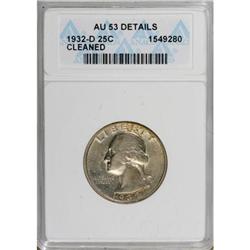 1932-D 25C AU53 ANACS