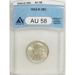 1932-D 25C AU58 ANACS