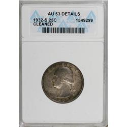 1932-S 25C AU53 ANACS