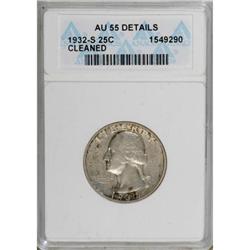 1932-S 25C AU55 ANACS