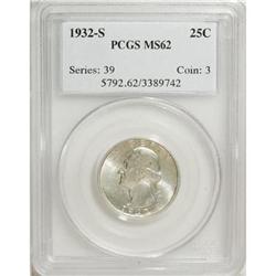 1932-S 25C MS62 PCGS
