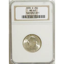 1935-D 25C MS62 NGC