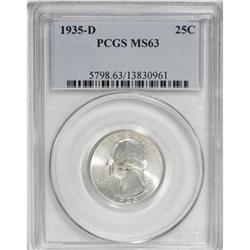 1935-D 25C MS63 PCGS