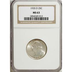 1935-D 25C MS63 NGC