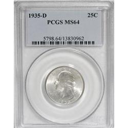 1935-D 25C MS64 PCGS