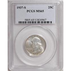 1937-S 25C MS65 PCGS