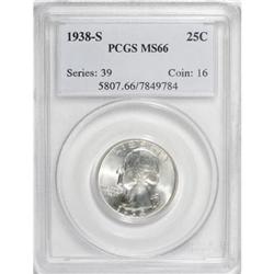 1938-S 25C MS66 PCGS