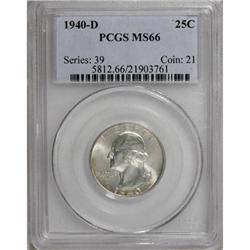 1940-D 25C MS66 PCGS
