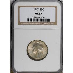 1947 25C MS67 NGC
