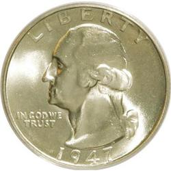 1947-S 25C MS67 PCGS