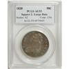 Image 1 : 1820 50C Square Base Knob 2, Large Date AU53 PCGS
