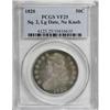 Image 1 : 1820 50C Square Base No Knob 2, Large Date VF25 PCGS