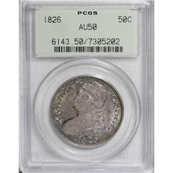 1826 50C AU50 PCGS