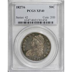 1827/6 50C XF40 PCGS