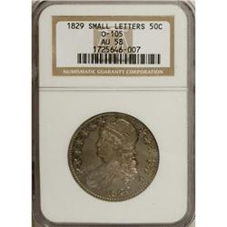 1829 50C AU58 NGC