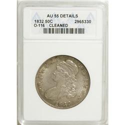 1832 50C Small Letters AU55 ANACS