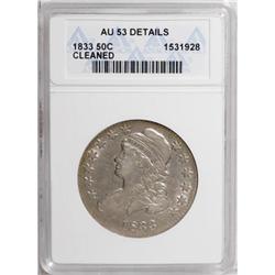 1833 50C AU53 ANACS