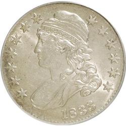 1833 50C AU58 PCGS