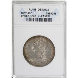 1837 50C AU58 ANACS