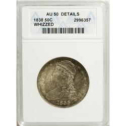 1838 50C AU50 ANACS