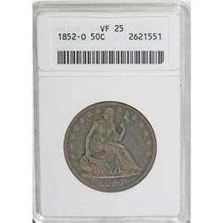 1852-O 50C VF25 ANACS