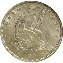 1854-O 50C Arrows MS61 NGC