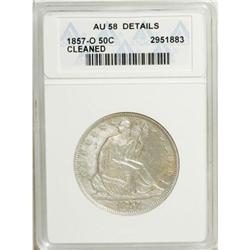 1857-O 50C AU58 ANACS