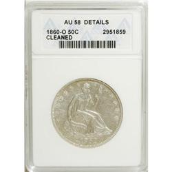 1860-O 50C AU58 ANACS