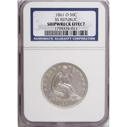 1861-O 50C MS60 NGC