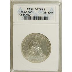 1865-S 50C XF45 ANACS