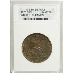 1876 50C MS60 ANACS