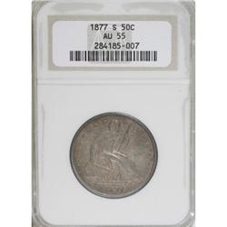 1877-S 50C AU55 NGC