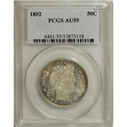 1892 50C AU55 PCGS